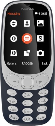 Tlačítkový telefon Nokia 3310 2017, modrá