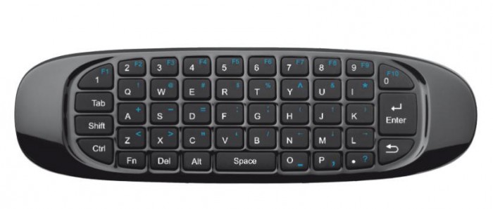 Trust Wireless Keyboard & Air Mouse pro TV, US, černá