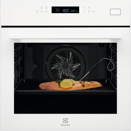 Встраиваемый электрический духовой шкаф electrolux intuit 800 sense assistedcooking матовый черный