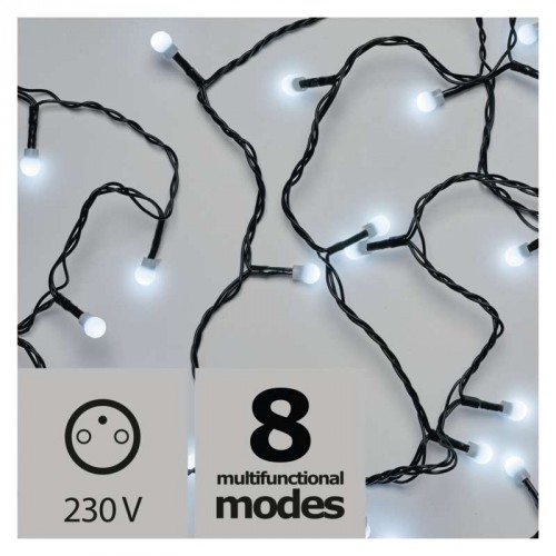 Vianočné osvetlenie Emos ZY2027, guľôčky, studená biela, 8 m