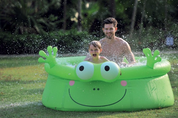 Žába - Dětský nafukovací bazén, 175x62 cm (zelená)