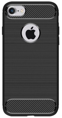 Zadní kryt pro Apple iPhone 7/8, karbon, černá