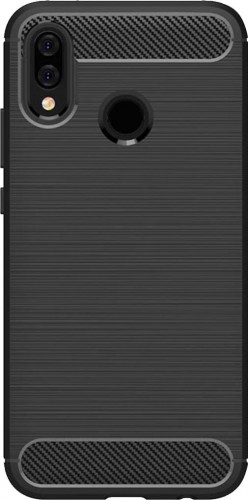 Zadní kryt pro Honor 10 Lite/Huawei PSmart 2019, karbon, černá