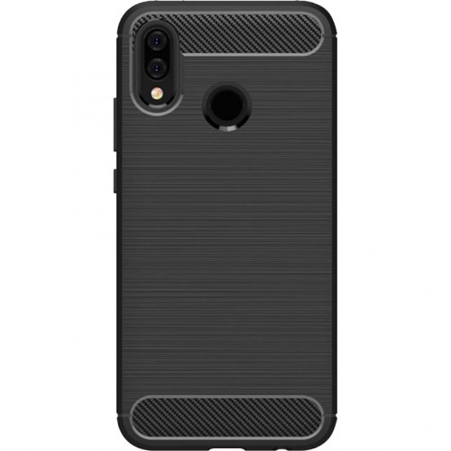 Zadní kryt pro Honor 10 Lite/Huawei PSmart 2019, karbon, černá
