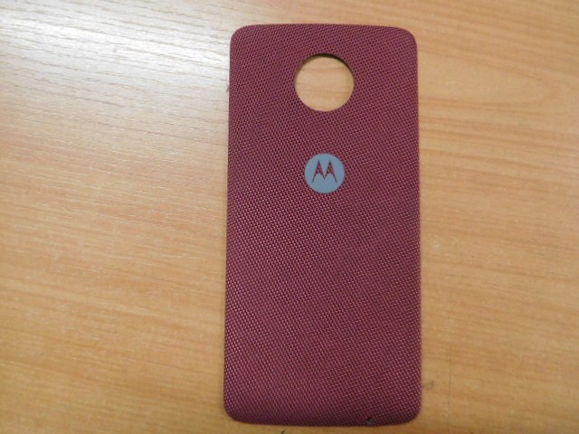 Zadní kryt pro Motorola Moto Z, červený kevlar, ROZBALENO
