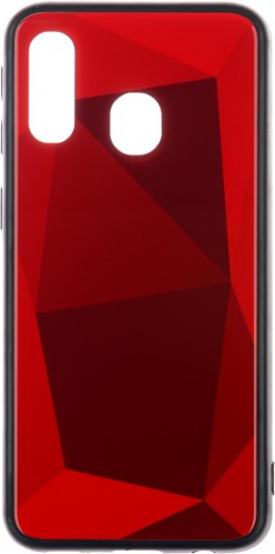 Zadní kryt pro Samsung Galaxy A40, 3D prismatic, červená