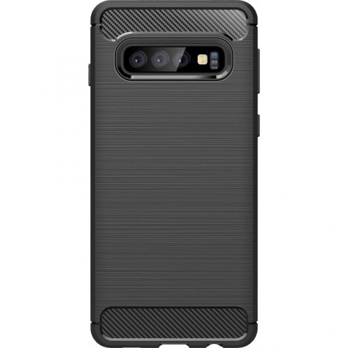 Zadní kryt pro Samsung Galaxy S10, karbon, černá ROZBALENO