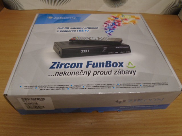 Zircon funbox Skylink ready s HbbTV ROZBALENO