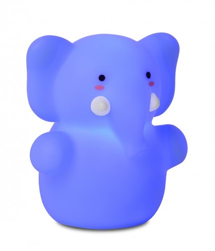 Zoo - lampička, Elephant, 1W, LED (modrá)